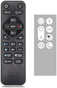 Anderic Replacement Remote for Dyson TP06 Pure Cool Cryptomic™ TP06 Purifying Fan Pure Cool Purifying Fan remotes 969154, 969154-12, 969154-11 - Universal with Learning RRDYS01