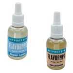 MyProtein Flavdrops Food and Drink Flavouring Bundle Consisting of 1 x 50ml Vanilla and 1 x 50ml Coconut Flavdrops