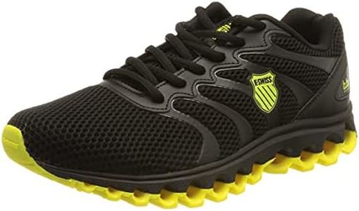 K-Swiss Men's Tubes 200 Training Shoe, Black/Optic Yellow, 11.5 M