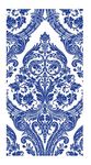 Ideal Home Range BF02640 3-Ply Paper Guest Towel Napkins, Blue Grandeur, 16 Count