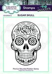 CE Pre Cut Rubber Stamp by Andy Skinner - Sugar Skull