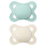 MAM Original Matte Pacifier (2 pack, 1 Sterilizing Pacifier Case), Pacifiers 0-6 Months, Unisex Baby Pacifier, Best Pacifiers for Breastfed Babies, Sterilizing Storage Case