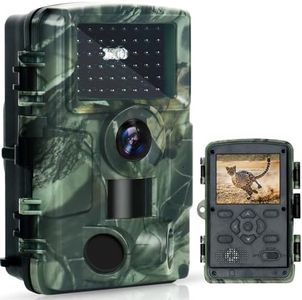 Lalalumi Wildlife Camera Wifi 60MP/4K with Night Vision Motion Activated, Trail Camera Bluetooth IP66 Waterproof, Night Vision Camera No Glow Night Vision 120° Detection for Garden Outdoor