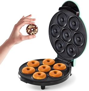 DASH Mini Donut Maker Machine for Kid-Friendly Breakfast, Snacks, Desserts & More with Non-stick Surface, Makes 7 Doughnuts - Aqua