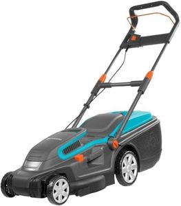 Gardena Electric Lawn Mower (5042-20) PowerMax 1800/42 - Powerful 1800W Mower for Large Lawns up to 800 m², 42 cm Cutting Width, 45L Grass Box, Ergonomic Handle