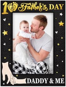 JUESMOS First Father's Day Picture Frame Gifts for New Dad from Baby Daughter Son 4x6 Daddy and Me 1st Fathers Day Photo Frames for New Baby Newborn Dad to be New Parents Boy Girl Baby Nursery Decor