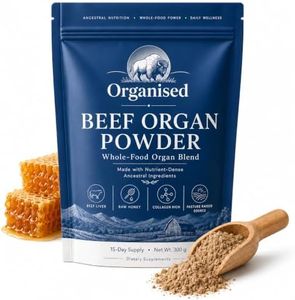 Organised Beef Organ Powder with Collagen & Colostrum, 13g Protein, Freeze-Dried Liver, Heart, Kidney, Lung & Spleen, Whole Food Blend, 15 Servings, 300g