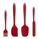 Silicone Spatula Set Heat Resistant Rubber Spatula Kitchen Utensils Non Stick for Cooking, Baking and Mixing