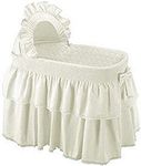 Baby Doll Bedding Neutral Paradise Bassinet Bedding Set for boy and Girly, Ecru