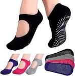 MINYII 4-12 Pairs Yoga Socks for Wo