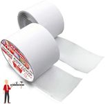 Hook and Loop Roll, White, 2-in x 10-Ft Hook and Loop Tape Heavy Duty Strips with Adhesive, Fastening Strips with Adhesive for Fabric, Tools- XFasten