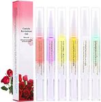 SULLMAR 6Pcs Cuticle Oils Pen Nourishment Pens 6 Smell Revitalizer for Nail Skin Care