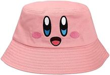 Bioworld Kirby Main Character Face Bucket Hat Pink