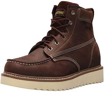 Wolverine Men's Loader 6" Soft Toe Wedge Work Boot, Brown, 9.5 M US