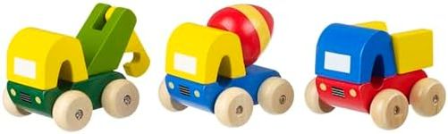 My First Trucks - Wooden Toy Cars, 