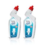 Amazon Brand - Presto! Toilet Cleaner Bleach Disinfectant (White) | Kills 99.9% Germs (500ml x 2)