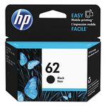 Original HP 62 Black Ink Cartridge | Works with HP OfficeJet 200, 5700, 8040 series, HP ENVY 5540, 5640, 5660, 7640 series | Eligible for Instant Ink | C2P04AN