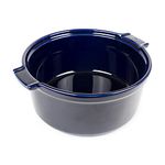 Peugeot - Appolia Soufflé Dish - Ceramic Ovenware with Handles - Blue, 8.75 x 3 inches