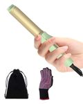 Mini Hair Curler 25mm, Curling Iron Travel Size Curling Wand 3 Adjustable Temperature PTC 10s Fast Heating Small Curling Tongs with Glove and Storage Bag for Short and Mid Hair, Double Voltage