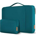 DOMISO 15.6 inch Laptop Sleeve Case Water Resistant Shockproof Protective Computer Bag for 15.6" Notebook/Lenovo IdeaPad ThinkPad/HP Pavilion Envy 15/Dell XPS 15/Asus/Acer with Accesory Bag,Turquoise