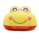 HOUSEHOLD CULTURE Cartoon Soap Case Bathtub Soap Box, Soap Dish Holder for Kids, Bathroom Soap Stand (Yellow)