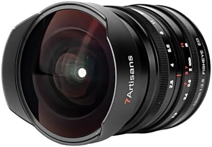 7artisans 10mm F2.8 Full Frame Ultra Wide Angle Fisheye Lens 178°Manual Focus for Sony E-Mount Mirrorless Cameras A7/A7R/A7S/A7II/A7RII/A7SII/A9/A7RIII/A7III/A7RIV/A9II/A7SIII/A7C/A1