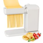 GEFT Electric Pasta Maker, 3-in-1 Pasta Maker Machine Includes Pasta Roller Spaghetti Cutter & Fettuccine Cutter with Cleaning Brush, Noodle Maker for Home Use, White
