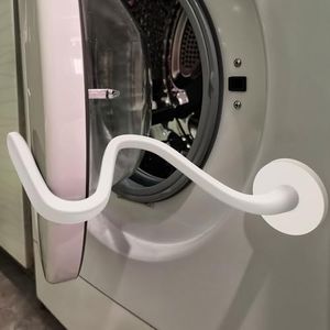 Birvemce Upgraded Front Load Washer Door Prop, Easy to Use and Bend Washing Machine Door Prop Open, Flexible and Sturdy Washer Door Stopper Keep Your Washer Door Open Or Ajar to Prevent Odors, White