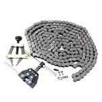 FDJ Go Kart Chain 40 Roller Chain 10 Feet with Connecting Link and Chain Cutter Tool Kit