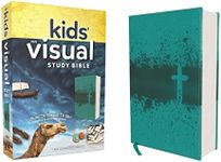 NIV, Kids' Visual Study Bible, Leathersoft, Teal, Full Color Interior: Explore the Story of the Bible---People, Places, and History