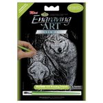 Royal Brush 422063 Mini Silver Foil Engraving Art Kit 5 by 7", Prowling Friends