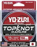 Yo-Zuri Topknot Fluorocarbon Mainline 200YD Spool 14LB, Natural Clear