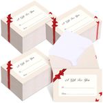 Gueevin 600 Pcs Mini Gift Card Envelopes Holiday Gift Card Sleeves Gift Holder Small Envelopes Bulk for Note Mailing Gifts Office Wedding Birthday Party, 3.69 x 2.69 in(Red Bow)