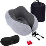 Memory Foam Neck Pillow with 360-De