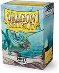 Dragon Shield Deck Protective Sleeves for Gaming Cards, Standard Size (100 Sleeves), Matte Mint - AT-11025