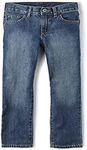 The Children's Place Boys Basic Bootcut Jeans, Med Indigo 1-Pack, 4