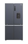 Haier Cube 90 Series 5 HCR5919EHMB / Design Cube 4 Doors/Water Dispenser & Ice Cube Maker/XL-Slim Line/MyZone & Humidity Zone/ABT/Usable Volume 525 l/Obsidian Black Inox