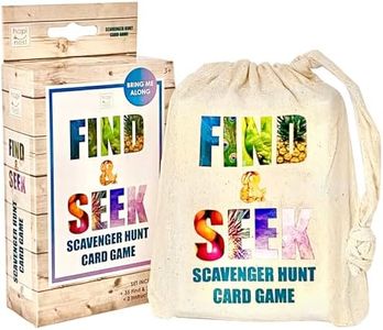 Find and Seek Scavenger Hunt Outdoor Indoor Card Game for Kids