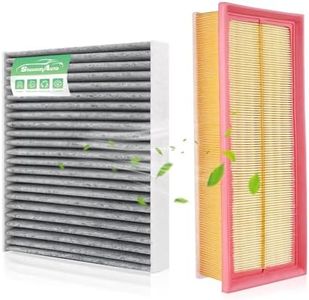 StaunchAuto Engine & Cabin Air Filter Set for Volkswagen Atlas 2018-2024 2025 2026 2.0L 3.6L VW Atlas Air Filter for Car Replacement CF11643 3QF129620 Car Accessories-2 Pack
