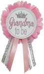 Grandma to Be Pin Princess Pink Baby Shower It's a Boy for parents to wear, Pink & Silver, It's a Girl Baby Sprinkle