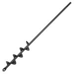 VEVOR Auger Drill Bit for Planting, 1.6 x 16.5 inch Garden Auger Drill Bit, Spiral Drill Bit for Bulbs Planting & Holes Digging, 3/8" Hex Drive Drill