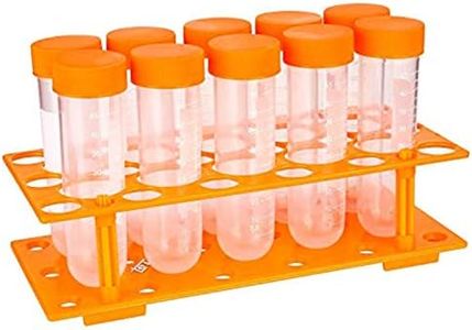 TEKEFT Primary Science Jumbo Test Tubes with Stand, Set of 10 Tubes, Ages 3+