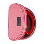 Geekria NOVA Headphone Pouch Compatible with Beats Studio Pro, Solo Pro, Studio, Studio 3, Solo 4, Solo 3 Case, Replacement Protective Travel Carrying Bag with Cable Storage (Pink)