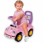 Coo11 Pink Kids Ride-on-Car 4 Wheel Push Car Toy, Realistic Push n Go Scooter Ride Cart for Toddlers, Anti-Slip Wheel, Learning Toys for Children Age 3+ Years