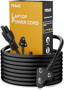FEDUS 5.9 Feet 3 Pin AC Laptop Power Cord Cable Notebook Computer Replacement Charger Cord Wire 18AWG Laptop Adapter Power Cable Laptop Charger Power Cord Universal Mickey Mouse Connector Power Cord