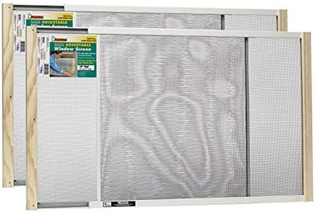 Frost King 2AWS1845 WB Marvin Adjustable Window Screen, 18in High x Fits 25-45in Wide (2 Pack), Natural