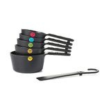 OXO Good Grips 6pc Plastic Measuring Cups, Black, Small (11121701MLNYK)