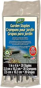 DALEN Garden Landscape Staples – Unique 4 inch Metal Stakes – for Professionals and Beginners – Durable and Versatile – Best for Lawn Drippers, Ground Cover (20 Count)