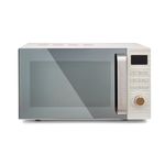 Morphy Richards Clay Digital White Microwave, 20L Capacity, Stainless Steel Inner Cavity, 95 Minute Timer, 11 Power Levels, Defrost mode, Glass Turntable, Easy Clean, 800W, China Clay, 512002