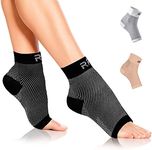 Plantar Fasciitis Compression Socks | Foot & Ankle Brace for Women & Men | Toeless Ankle Compression Sleeve for Ankle Support, Plantar Fasciitis, Night Splint, Arch & Achilles Tendonitis Relief